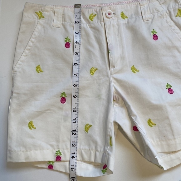 Lilly Pulitzer Main Line Fit Shorts Embroidered Banana Pineapple Size 4 NWT - Picture 13 of 15